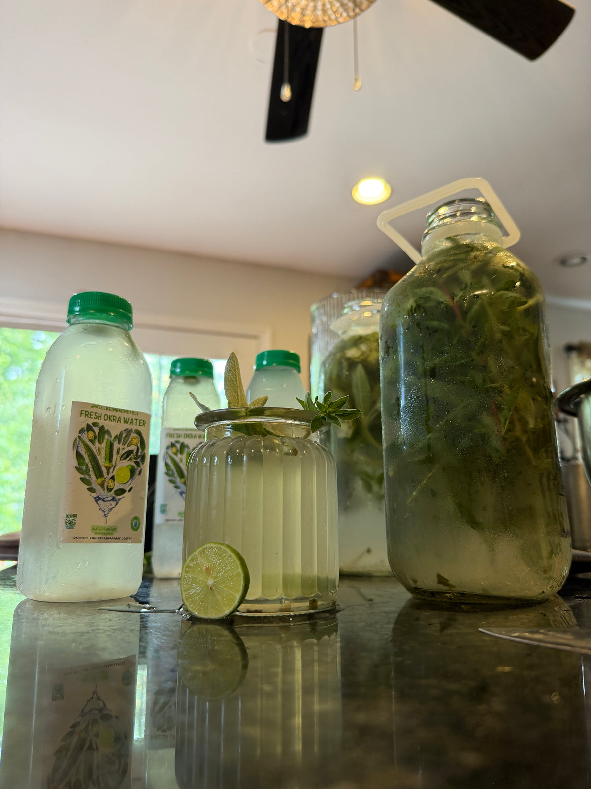 WATERTARIAN 12 HOUR FAST (64oz Glass Bottle)